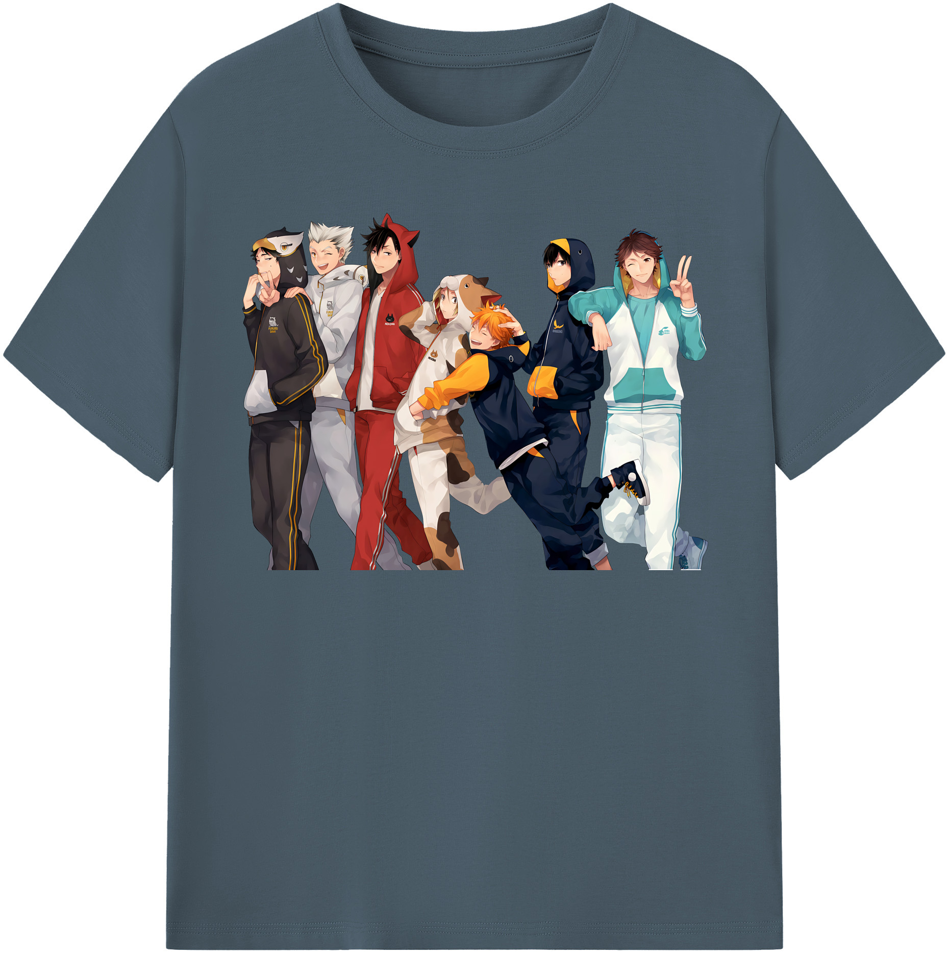 （画像用） ハイキュー!! Haikyu!! 綿100％半袖Tシャツ（フロントプリント）